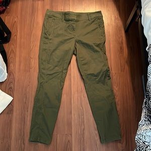 LOFT Olive Green Straight Leg Pants